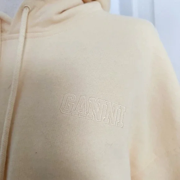 Ganni Yellow Hooded Sweatshirt - Picture 4 of 7
